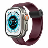 iWatch Accessories #12 = For Apple Watch Size 38/40/41mm Magnetic Buckle Premium Silicone Watch Band - Blue