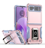 Moto Cases #17 = Motorola Razr 2023 OPTIMUM Magnetic Ring Stand Hybrid Case Cover