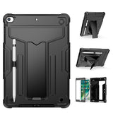 Tablet #229 = For Apple iPad 3in1 Tablet Hand and Shoulder Strap with Kickstand purple