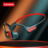 Bluetooth #201 =  Lenovo X3 Pro Bone Conduction Earphones Wireless Headphones Bluetooth white
