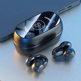 Bluetooth #205 =  Lenovo Bone Conduction Bluetooth Earphones High Speed beige