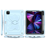 Tablet #229 = For Apple iPad 3in1 Tablet Hand and Shoulder Strap with Kickstand purple