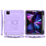 Tablet #229 = For Apple iPad 3in1 Tablet Hand and Shoulder Strap with Kickstand purple