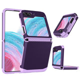 Samsung Case #101 = Samsung  Z Flip 5,4,3,2 Effortless Plain Shock Proof Hybrid Case Cover