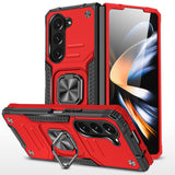 Samsung Case #155 = Samsung  Z Foip 5,4,3,2  Robust Magnetic Kickstand Hybrid Case Cover