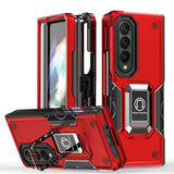 Samsung Case #157 = Samsung  Z Foid 5,4,3,2 OPTIMUM Magnetic Ring Stand Hybrid Case Cover