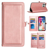 Samsung Case #160 = Wallet Premium PU Vegan Leather ID Multiple Card Holder Money with Lanyard Samsung Galaxy Note, S, A, J Series