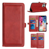 Samsung Case #160 = Wallet Premium PU Vegan Leather ID Multiple Card Holder Money with Lanyard Samsung Galaxy Note, S, A, J Series