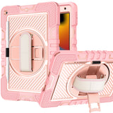 Tablet #229 = For Apple iPad 3in1 Tablet Hand and Shoulder Strap with Kickstand purple