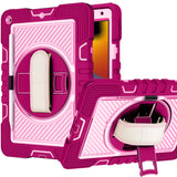 Tablet #229 = For Apple iPad 3in1 Tablet Hand and Shoulder Strap with Kickstand purple