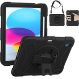 Tablet #229 = For Apple iPad 3in1 Tablet Hand and Shoulder Strap with Kickstand purple