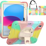 Tablet #229 = For Apple iPad 3in1 Tablet Hand and Shoulder Strap with Kickstand purple