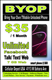 T-Mobile Network Carrier Services & Hotspot $10-$70 Plan