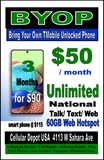 T-Mobile Network Carrier Services & Hotspot $10-$70 Plan