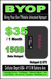 T-Mobile Network Carrier Services & Hotspot $10-$70 Plan