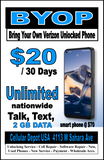 VERIZON Network Carrier Services & Hotspot $15-$85 Plan