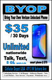 VERIZON Network Carrier Services & Hotspot $15-$85 Plan