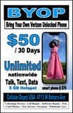 VERIZON Network Carrier Services & Hotspot $15-$85 Plan