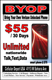 VERIZON Network Carrier Services & Hotspot $15-$85 Plan