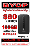 VERIZON Network Carrier Services & Hotspot $15-$85 Plan