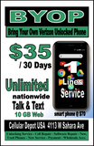 VERIZON Network Carrier Services & Hotspot $15-$85 Plan