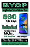 VERIZON Network Carrier Services & Hotspot $15-$85 Plan