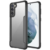 Samsung Case #28 = Aluminium Alloy Transparent PC TPU Slick Hybrid  for Samsung Galaxy Note, S, A, J Series