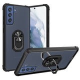 Samsung Case #35 = Transparent Magnetic Ring Kickstand Case Cover Samsung Galaxy Note, S, A, J Series