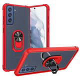Samsung Case #35 = Transparent Magnetic Ring Kickstand Case Cover Samsung Galaxy Note, S, A, J Series