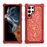 Samsung Case #54 = Twinkle Liquid Glitter 3in1 Hybrid Case Cover Samsung Galaxy Note, S, A, J Series