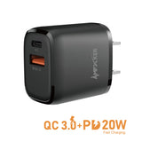 Charger Power Adapter #177 = Dual Port Wall Adapter QC 3.0 + PD 20W Fast Charging