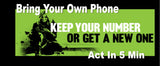 BYOP = Simple Mobile $90/ 3 month Unlimited Talk, Text, Int'l Text & 10 gb Data + Intl Talk + Sim Card+ New Number