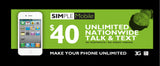 BYOP =  Simple Mobile by T-Mobile $6,000 = 100 LINES $60 Unlimited  Int'l Talk, Text, WEB + 30Gb Hotspot