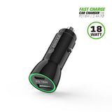 Charger Power Adapter #204 = 18W PD & 2.4A USB Car