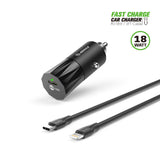 iphone charger Cable #84 = 18W PD Fast Charger Car & 3FT C to 8Pin Cable