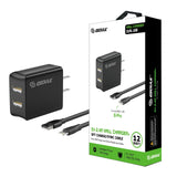 iphone charger Cable #92 = 2.4A Dual USB Wall Charger & 5FT Cable for 8Pin