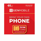 BYOP = Gen Mobile $60 Unlimited Talk + Text + Web + 20GB Hotspot