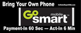 Go Smart Payment = $15 Unlimited Talk, Text & Data First 250MB up to 3G Speed then 2G*