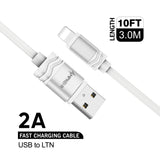 iphone charger Cable #26 = Loose 10 Feet USB to LIGHTNING Cable - White