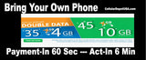 BYOP = LycaMobile 50 Lines $39 International Talk & Text, 15GB Data, Hotspot