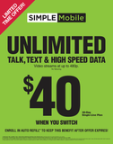 BYOP = Simple Mobile by T-Mobile $2,500 = 50 LINE $50 Unlimited Int'l Talk, Text, WEB + 20gb hotspot