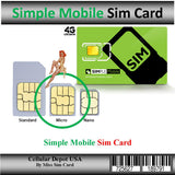 Simple Phone Combo #9 = Simple Mobile Lg Rebel 4  5' 16gb lock + Sim Card + $25 Plan + New Number