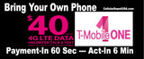 BYOP = T-Mobile 50 Lines $50 Unlimited Talk, Text, Web & Sim Kit & New Number